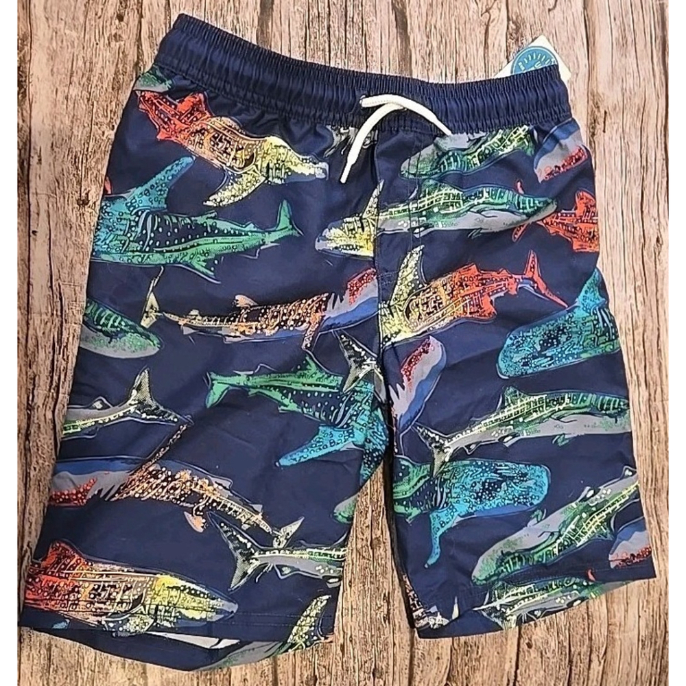 Carter's Swim Trunks Boy's Sz 8/8a NWT Shark Design (234)
